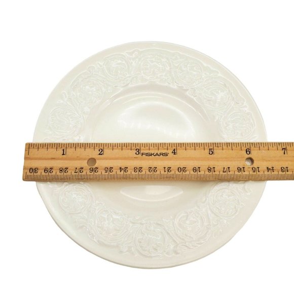 Wedgwood Patrician Bread Dessert Plates Set 2x Ivory England Etruria 6.5" - Picture 5 of 6